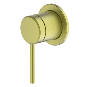 Gareth Ashton external-internal POCO SHOWER MIXER EXTERNAL BRUSHED BRASS Wall & Basin Mixers