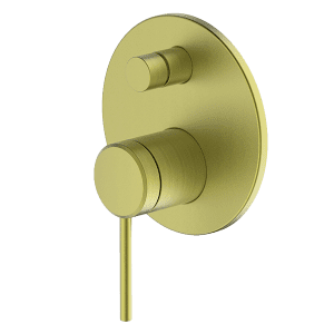 Gareth Ashton external-internal POCO Diverter MIXER EXTERNAL BRUSHED BRASS Wall & Basin Mixers