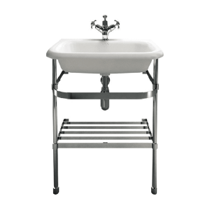 Burlington burlington Classic Basin with Stainless Wall Stand Basins