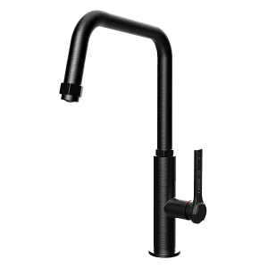 Gessi officine Officine Kitchen Mixer Black Metal Brushed Kitchen Taps & Mixers