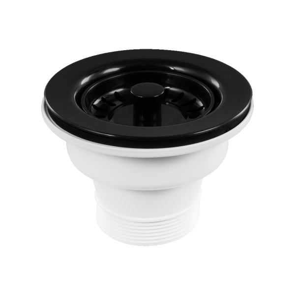 Abey abey-abey Plug & Waste 90x50mm Black Sink Accessories