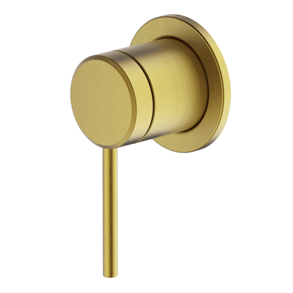 Gareth Ashton external-internal POCO SHOWER MIXER EXTERNAL BRUSHED BRASS Wall & Basin Mixers