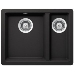 Schock quadro Schock Quadro One & 1/3 Bowl Nero Kitchen Sinks