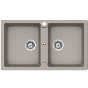 Schock typos Schock Typos Double Bowl 1TH Concrete Kitchen Sinks