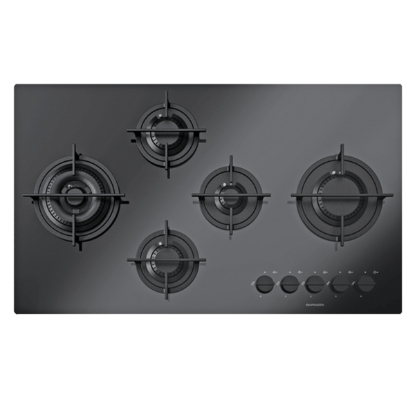 Barazza mood Barazza Mood 90cm Built-in Hob Black Glass Ceramic Kitchen Appliances