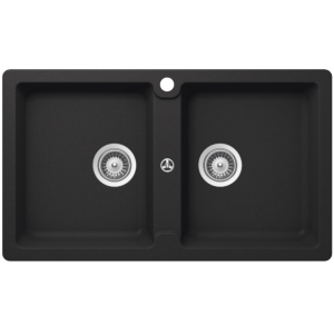 Schock typos Schock Typos Double Bowl 1TH Onyx Kitchen Sinks