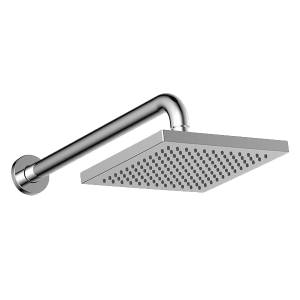 Gareth Ashton horizontal ABS 200mm Square Shower Head with 400mm Arm Showers