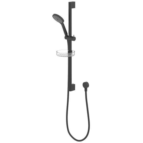 Gareth Ashton showers-on-rail Hand Shower on Rail Matt Black Showers