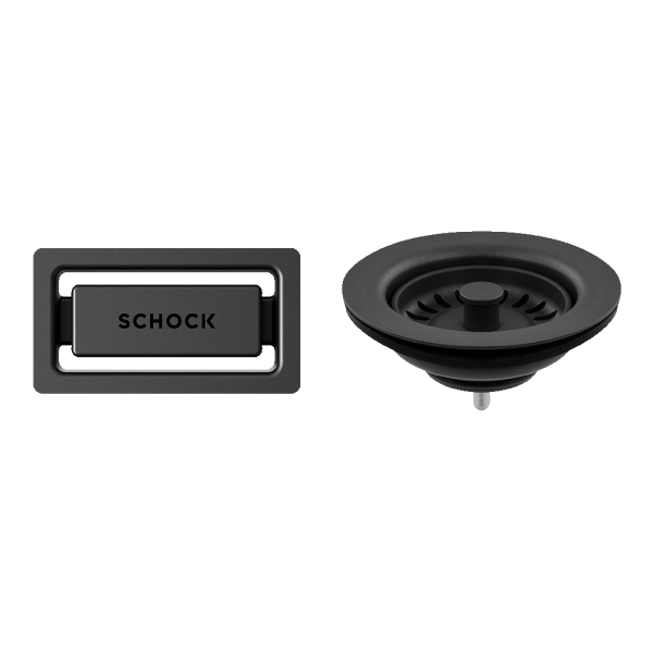 Schock schock Schock Trim Kit Matt Black Sink Accessories